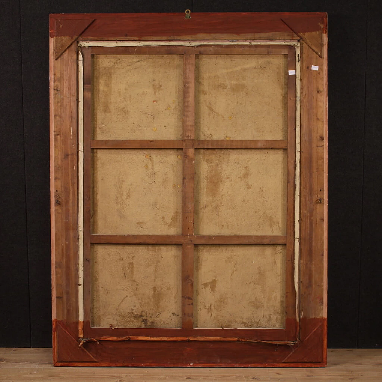 Painting of soldiers with horses, oil on canvas, second half of the 19th century 7