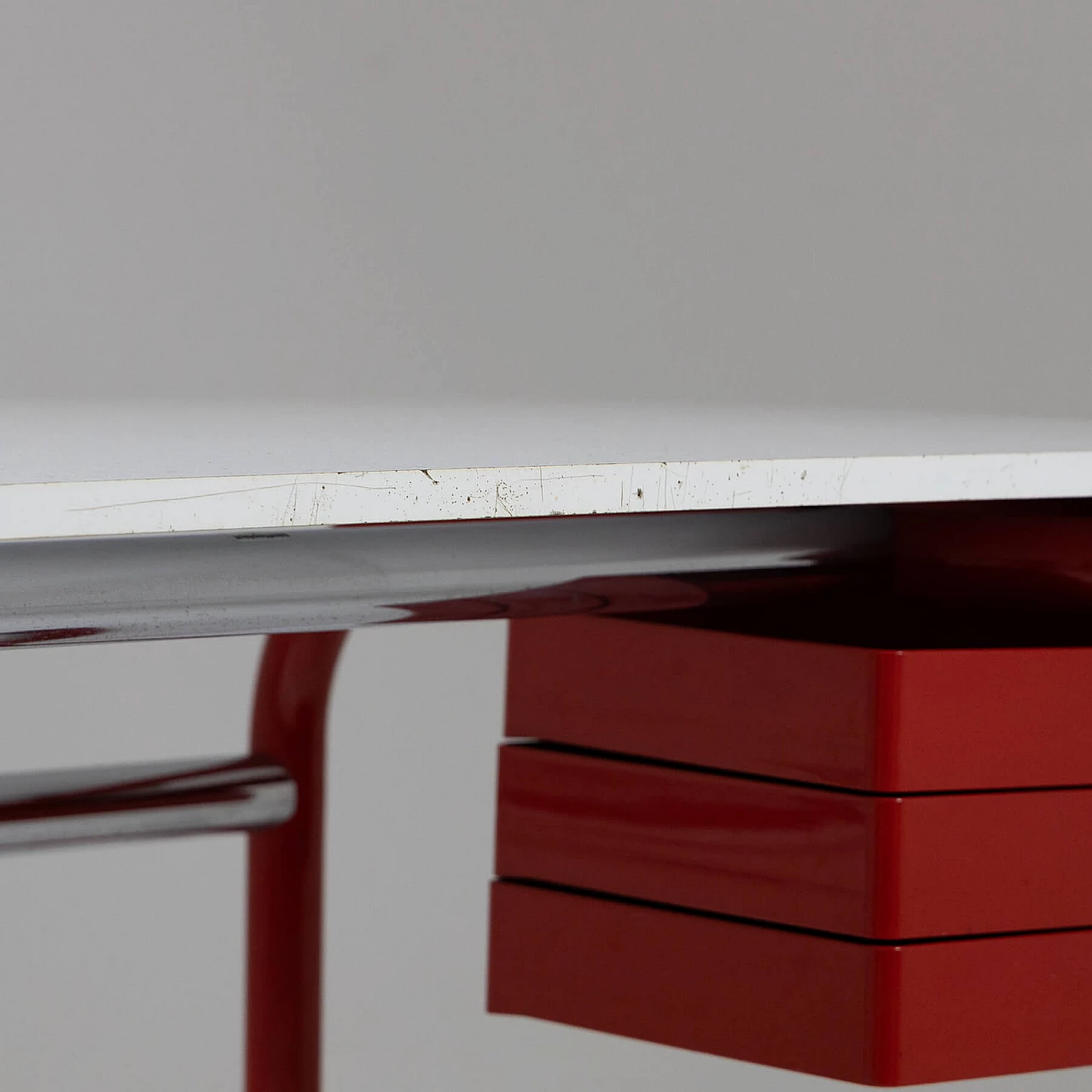 Pupil tilting writing desk by Joe Colombo for Bieffeplast, 1970s 4