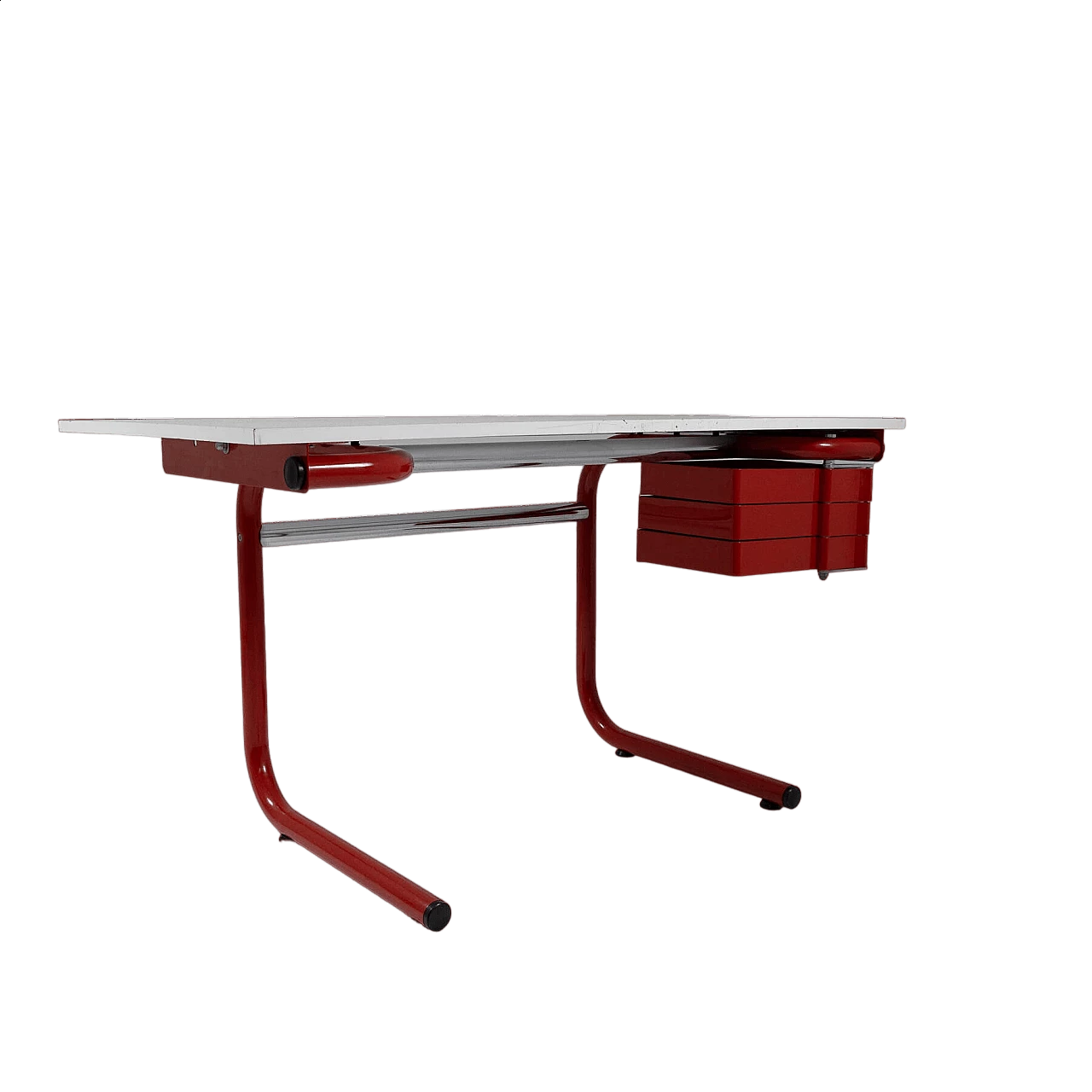 Pupil tilting writing desk by Joe Colombo for Bieffeplast, 1970s 18