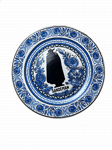 Piatto decorativo Sandeman in ceramica, anni '90
