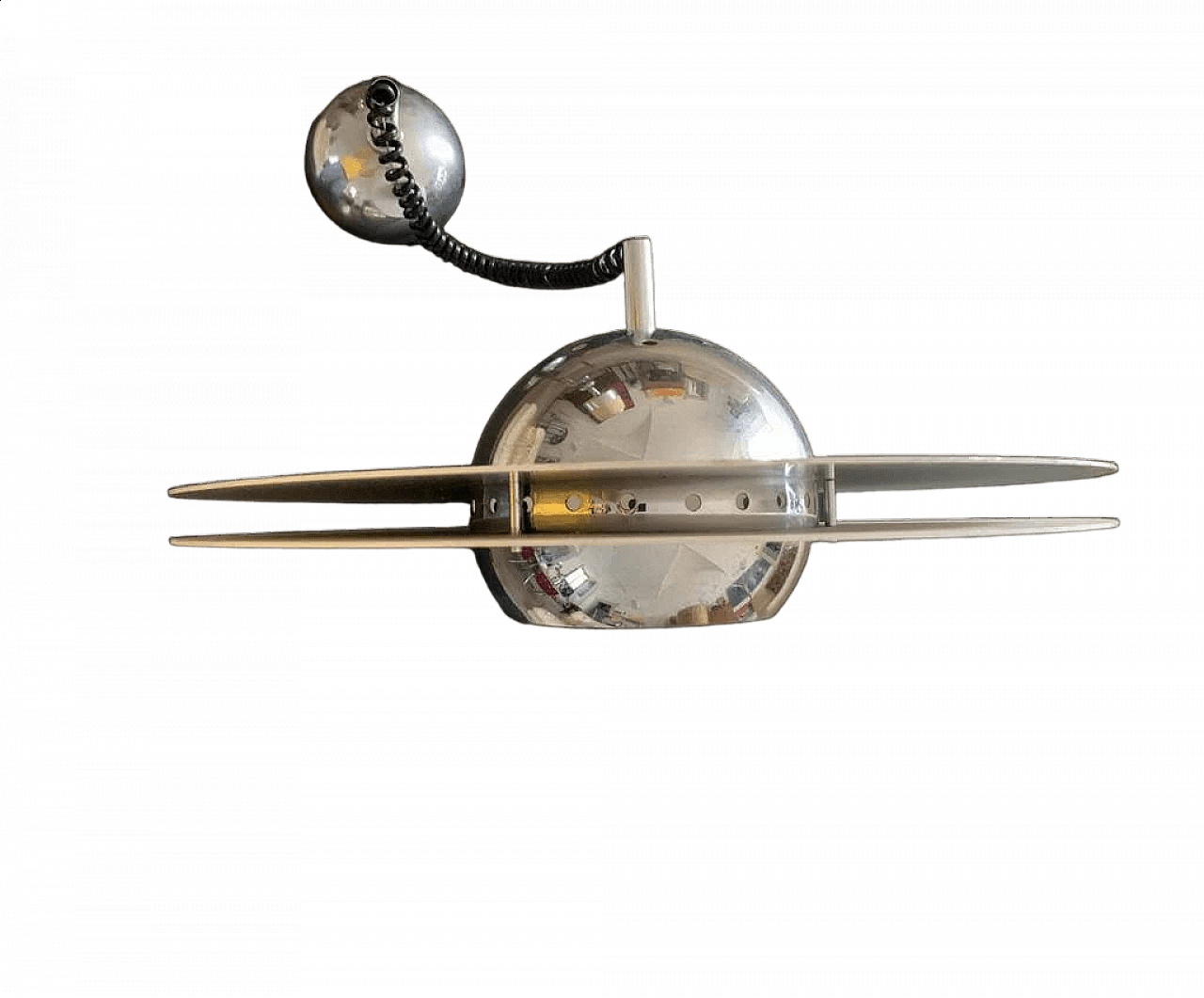 Space Age steel ceiling lamp by Pierre Paulin, 1960s 5