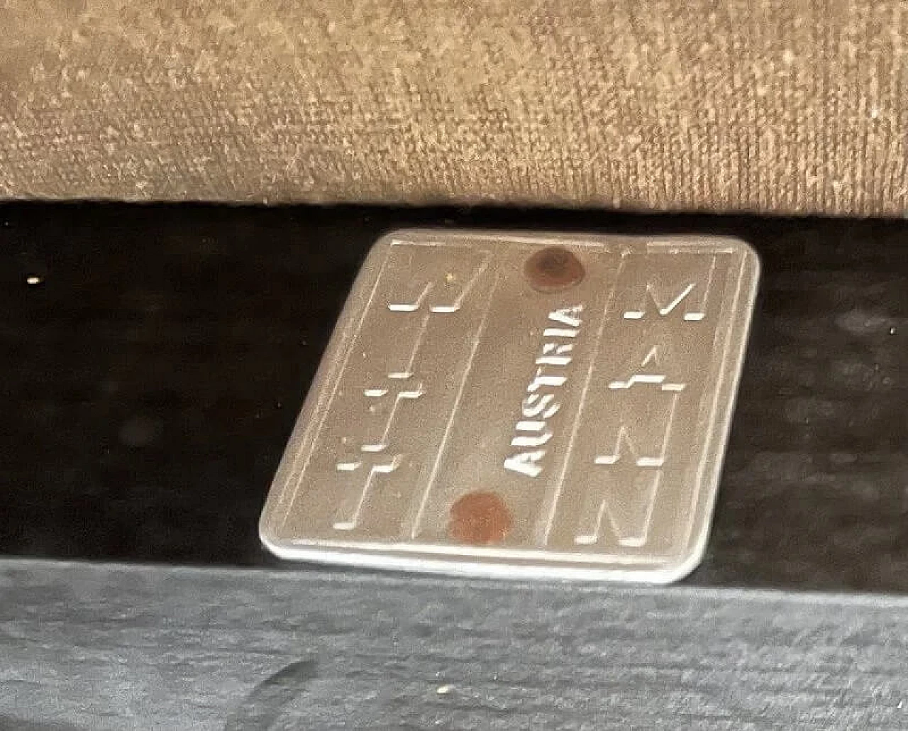 4 Armloffel chairs in black wood and black leather by Josef Hoffmann for Wittman, 1960s 7