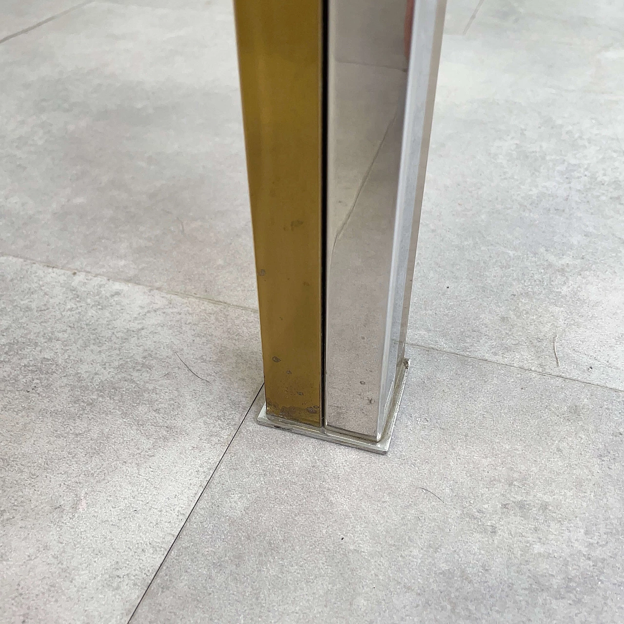 Tavolo da caffè in ottone nello stile di Romeo Rega, anni ‘70 6