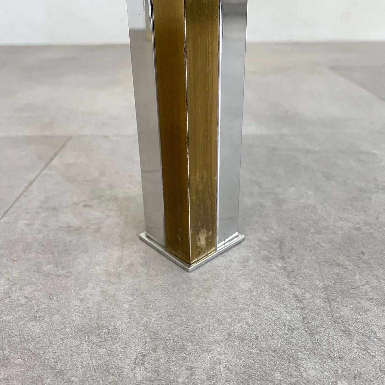 Tavolo da caffè in ottone nello stile di Romeo Rega, anni ‘70 8