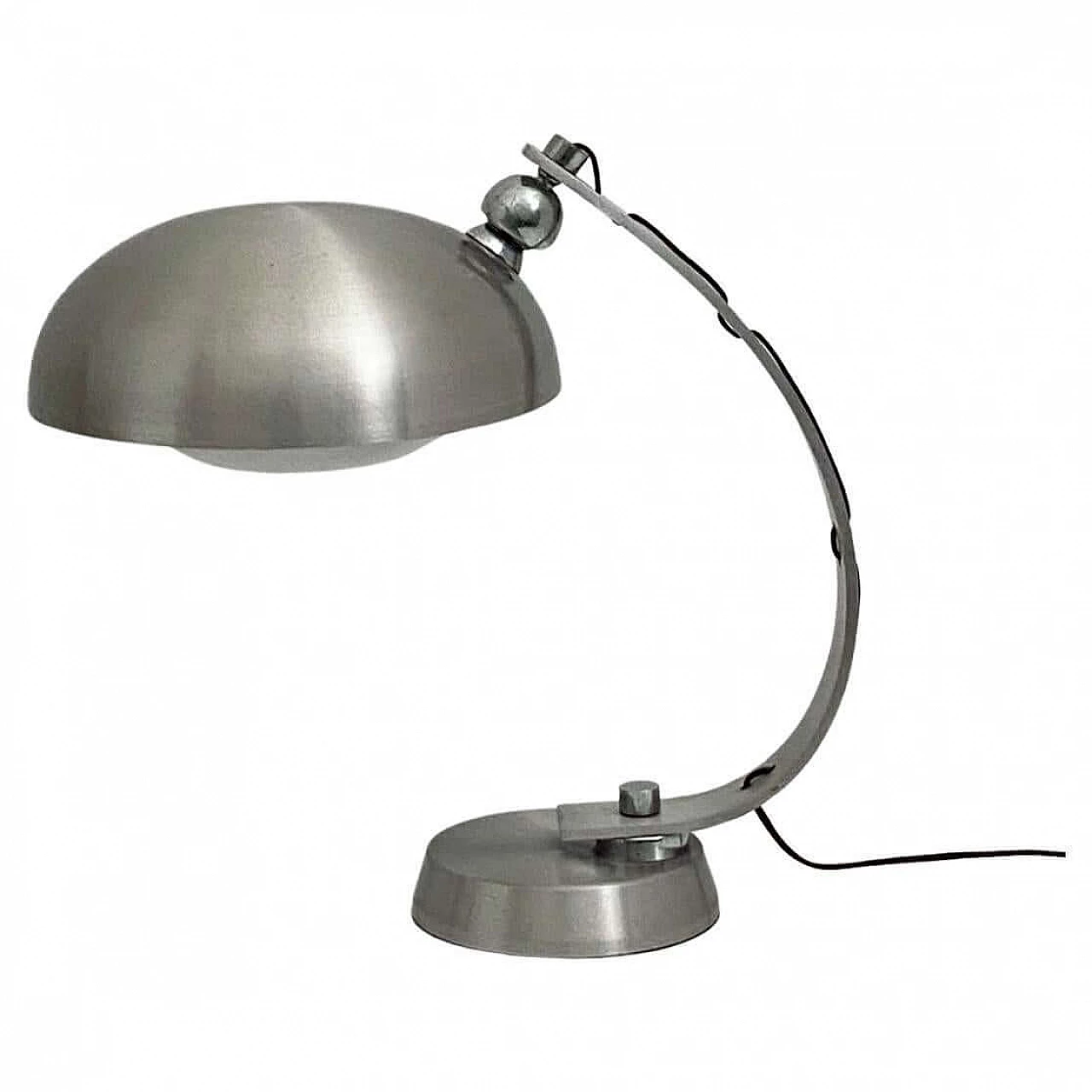 Ministerial aluminium lamp attributed to Angelo Lelli for Arredoluce, 1970s 1
