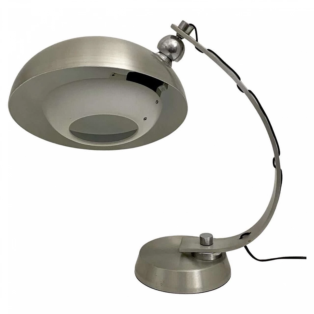 Ministerial aluminium lamp attributed to Angelo Lelli for Arredoluce, 1970s 2