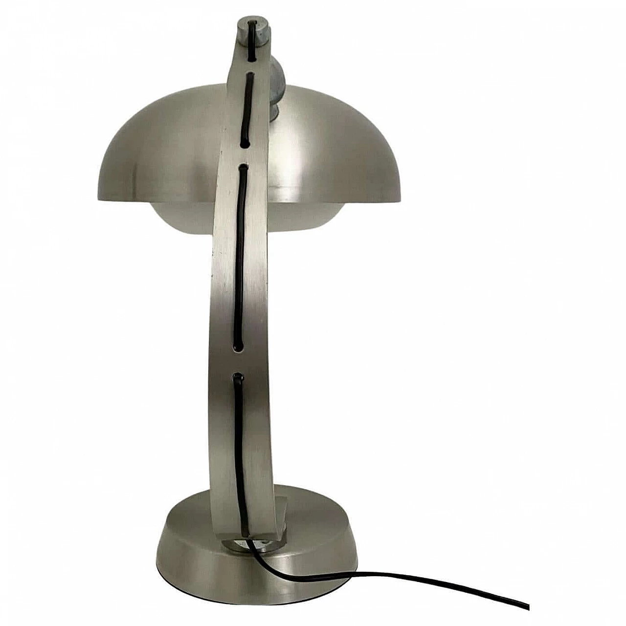 Ministerial aluminium lamp attributed to Angelo Lelli for Arredoluce, 1970s 3