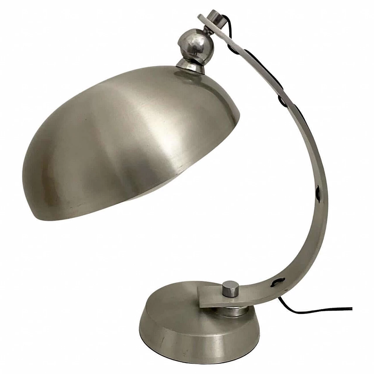 Ministerial aluminium lamp attributed to Angelo Lelli for Arredoluce, 1970s 5