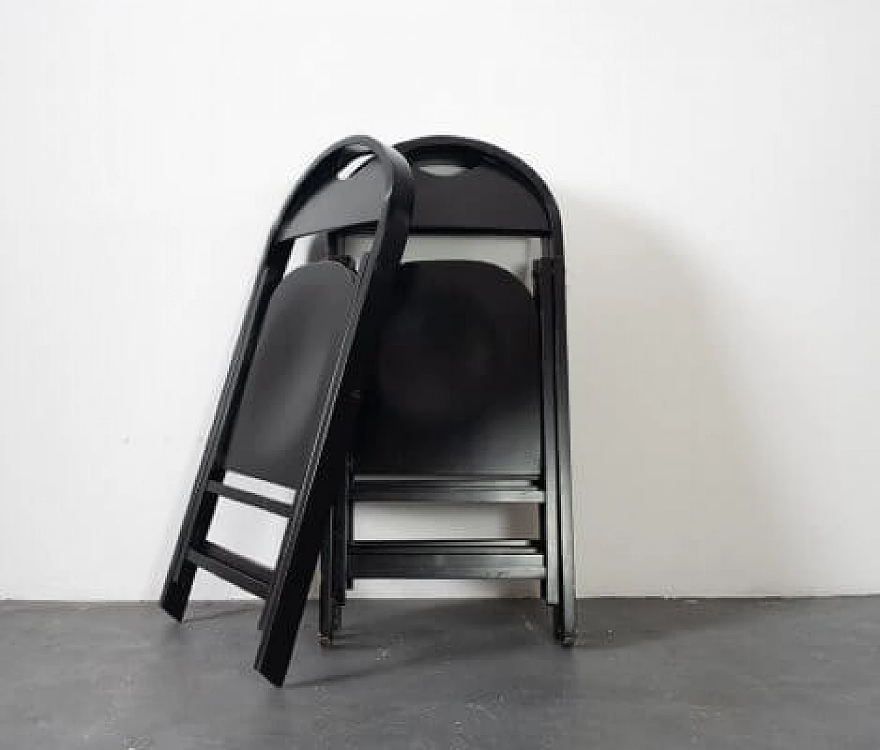 4 Tric beech chairs by Achille Castiglioni, 1960s 2