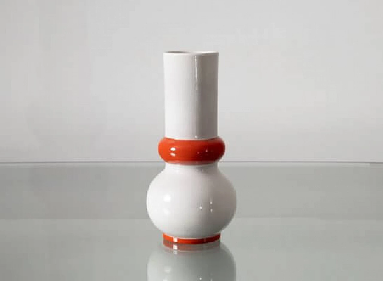 Pair of ceramic vases by Rometti, 1960s 8