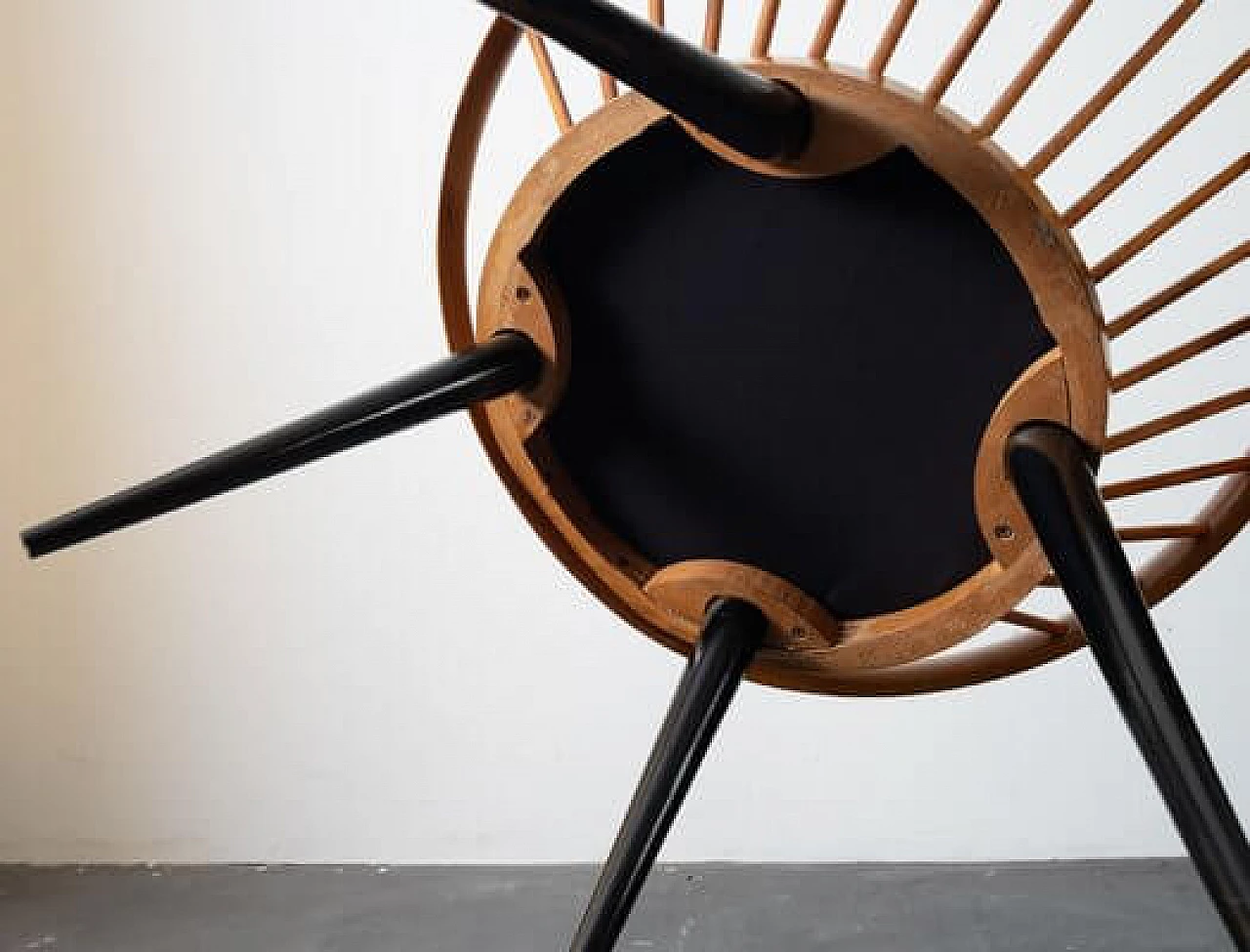 Coppia di poltrone in faggio di Yngve Ekström, anni '60 7