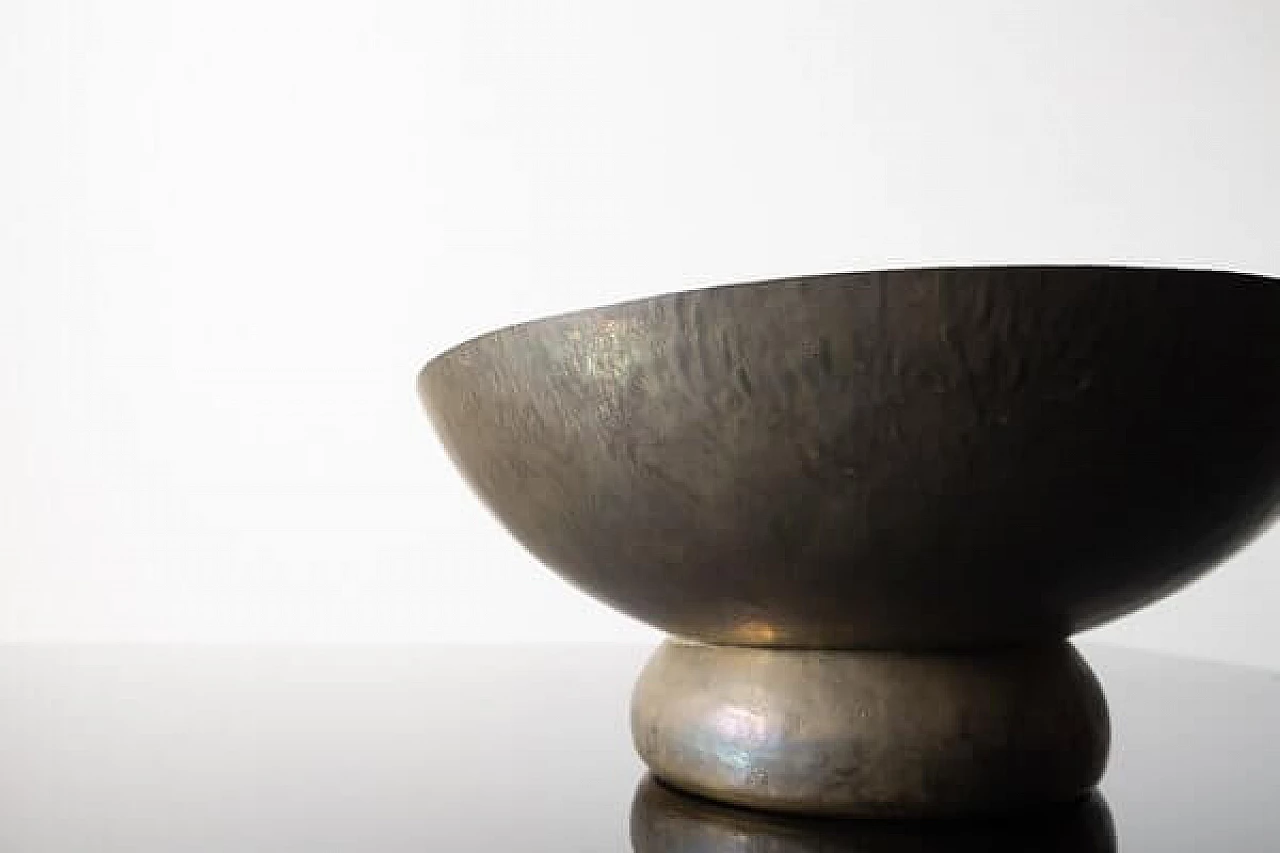 Pair of hammered copper braziers, 1960s 3