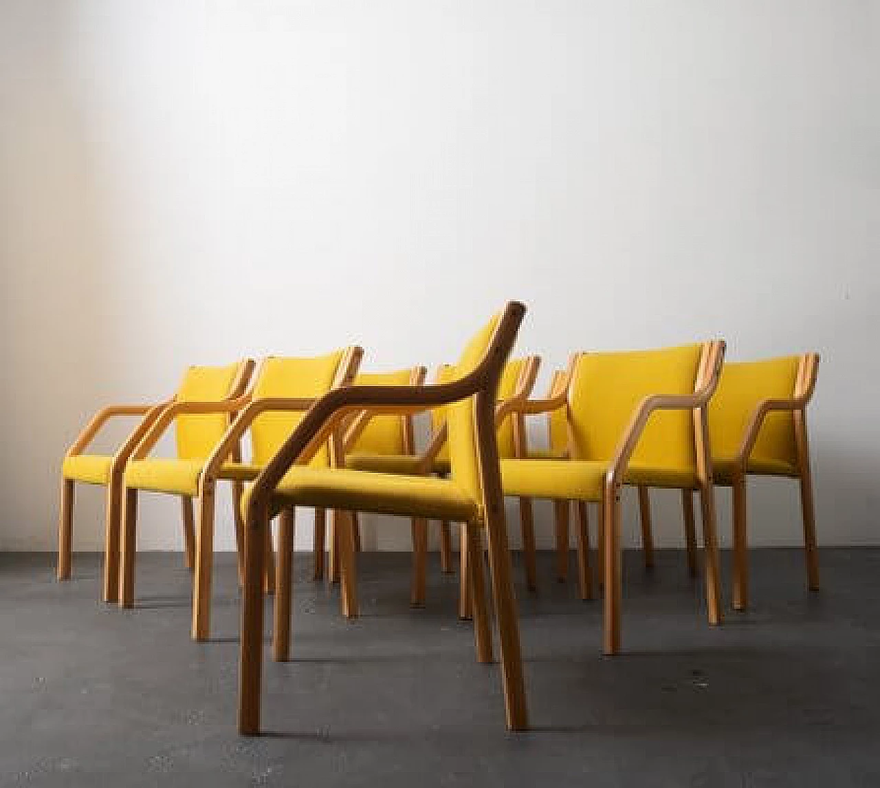 4 Beech chairs by Westnofa, 1960s 2