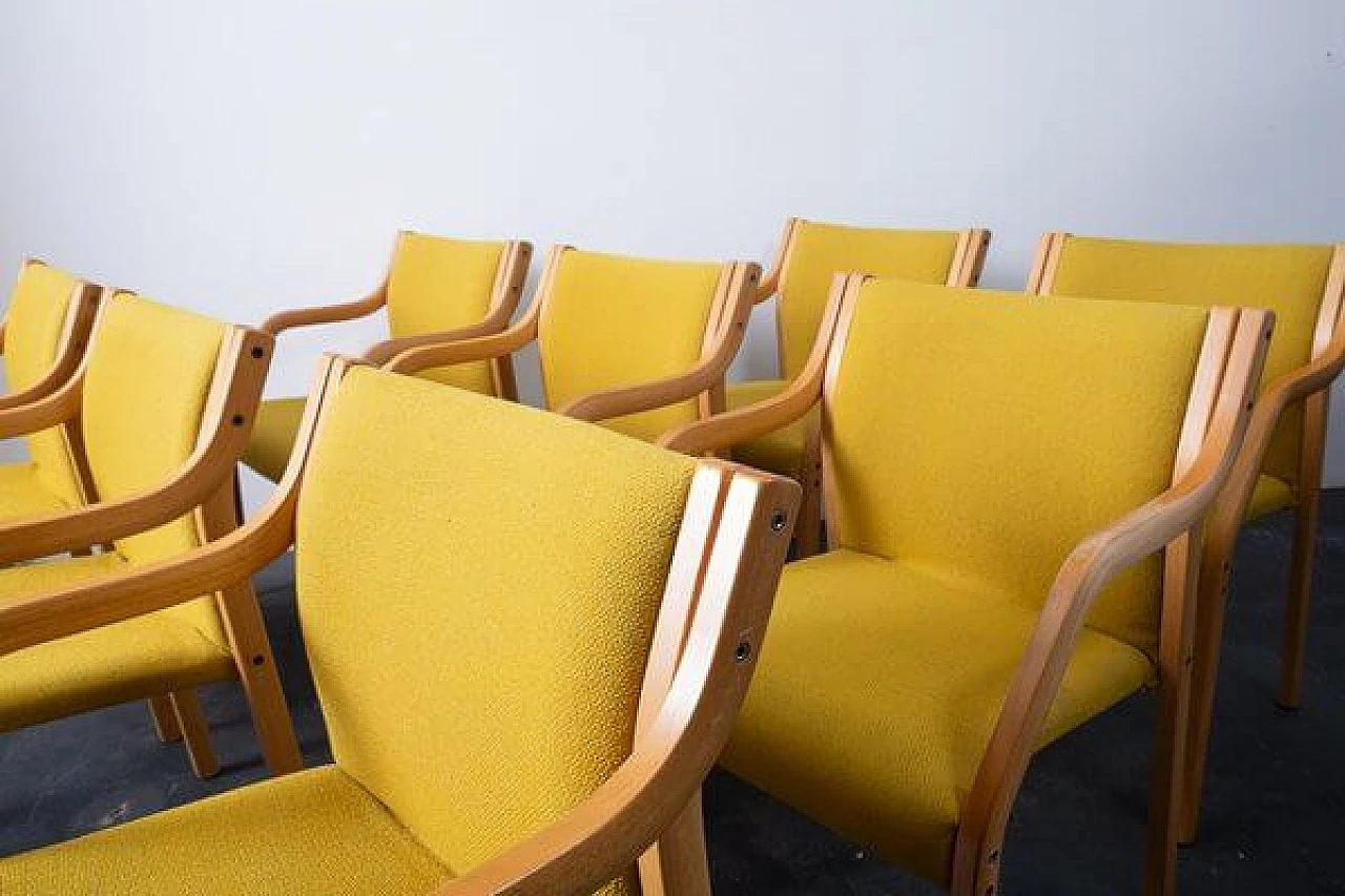 4 Beech chairs by Westnofa, 1960s 4