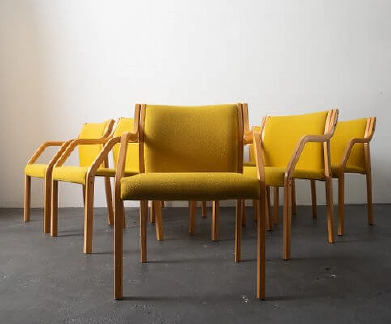 4 Beech chairs by Westnofa, 1960s 6