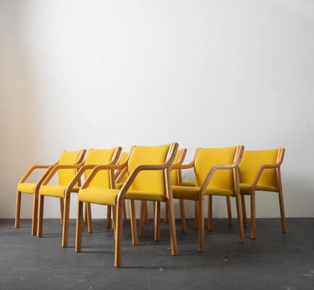 4 Beech chairs by Westnofa, 1960s 9