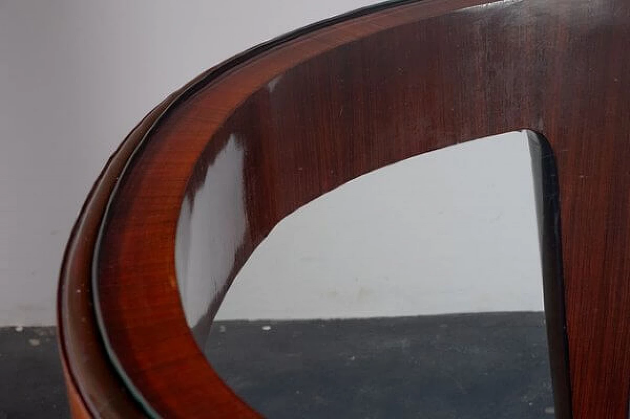 Rosewood dining table with glass top, 1950s 9