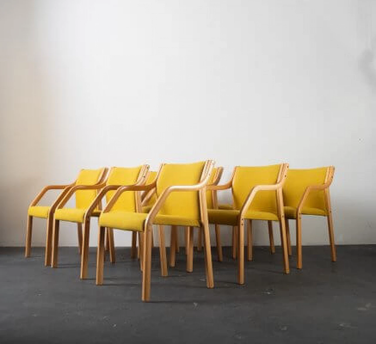 4 Beech chairs by Westnofa, 1960s 10