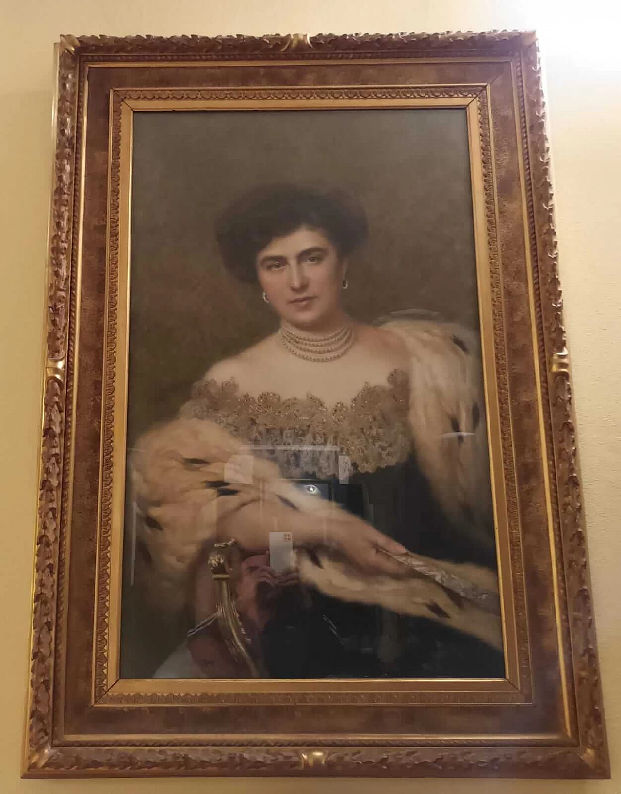 Giuseppe Aureli, portrait of his daughter Lydia, painting, 1909 1