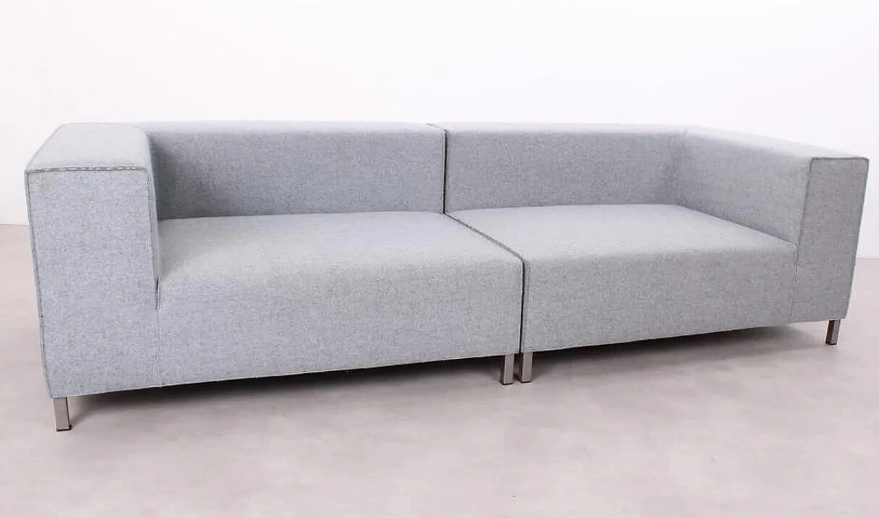 Divano Atollo in lana vergine grigio di Francesco Rota per Paola Lenti, 2017 4