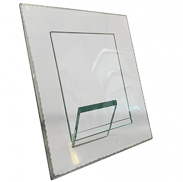 Glass photo frame attributed to Fontana Arte, 1950s