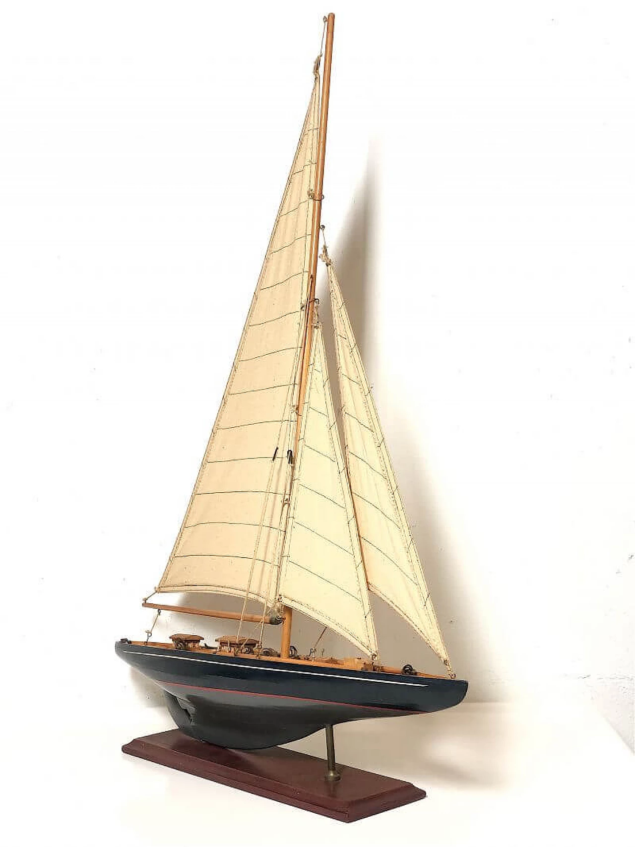 Wood sailing boat, 1960s 3