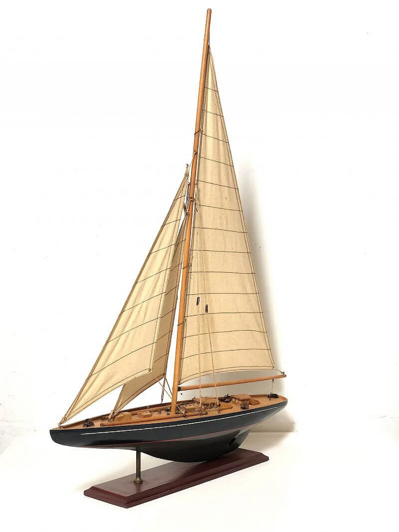 Wood sailing boat, 1960s 4