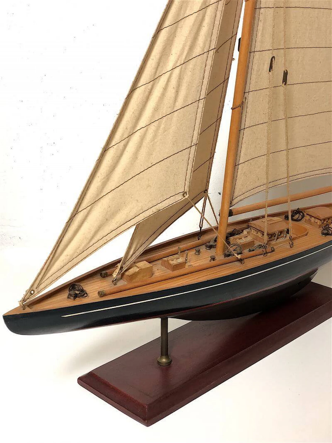 Barca a vela in legno, anni '60 5