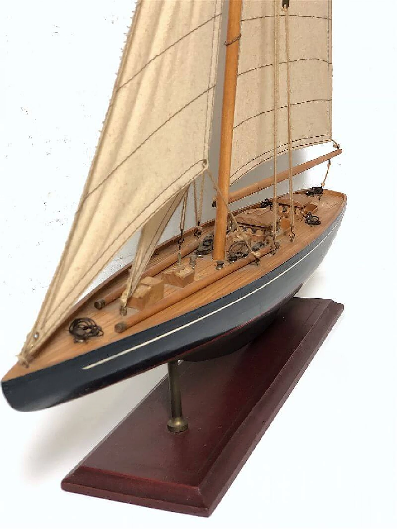 Barca a vela in legno, anni '60 6