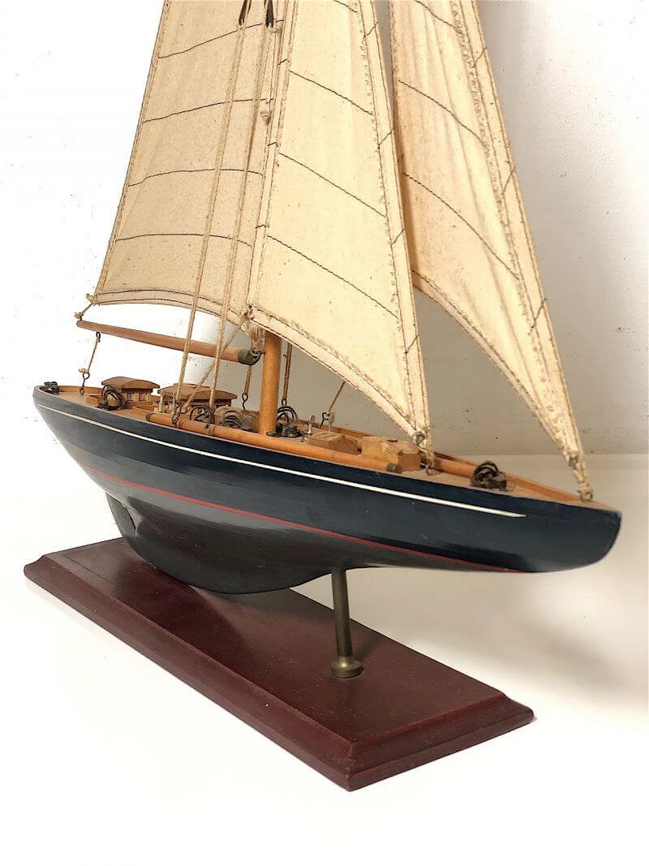 Barca a vela in legno, anni '60 7