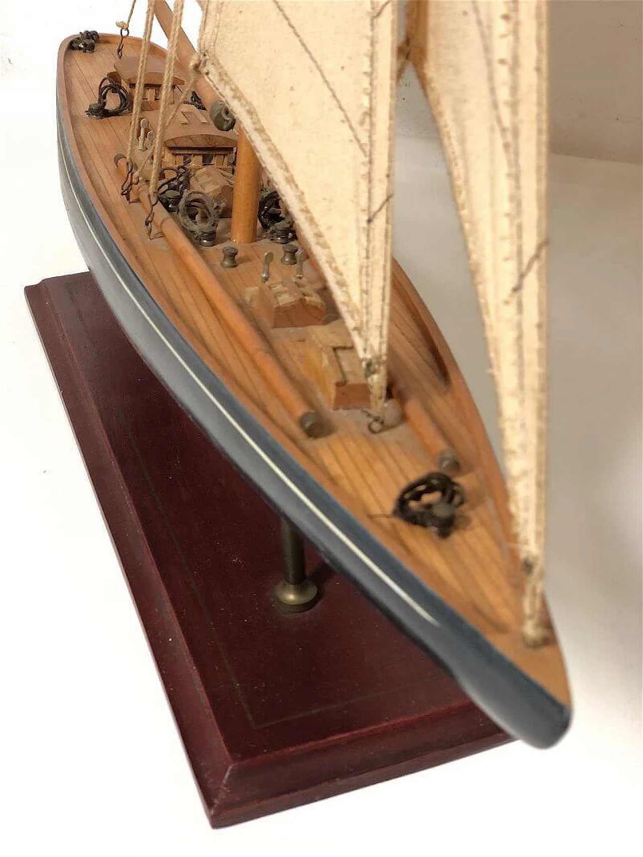 Barca a vela in legno, anni '60 8