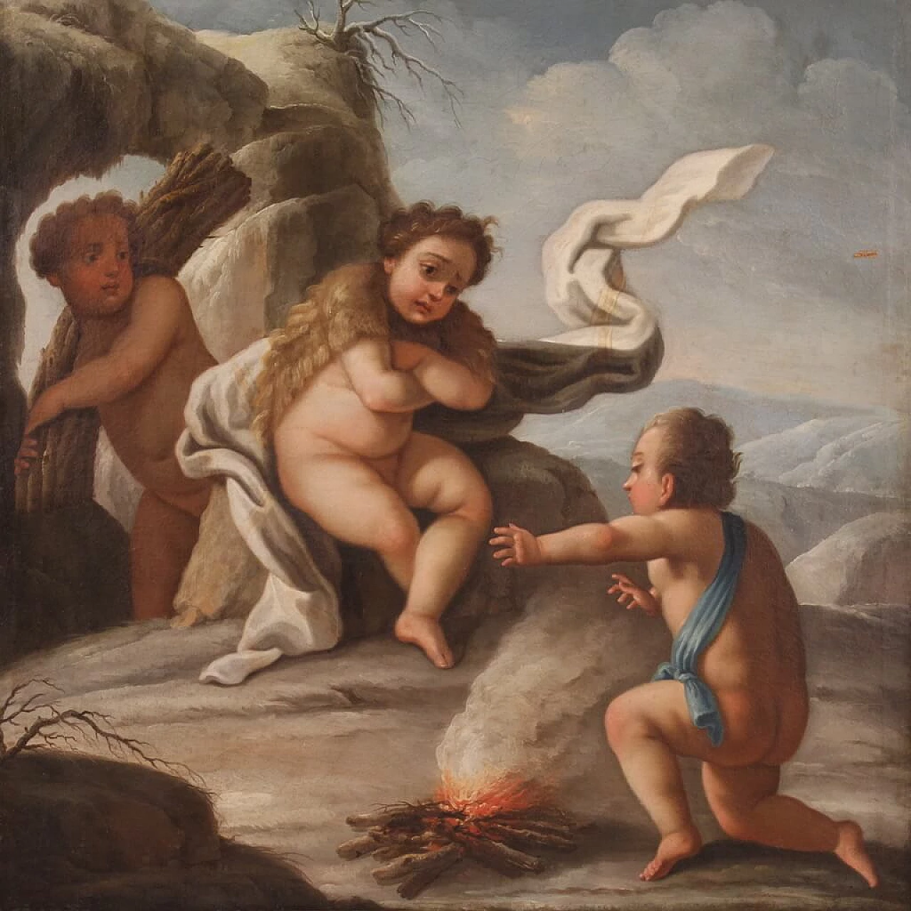 Allegory of winter, oil on canvas, mid 18th century 1