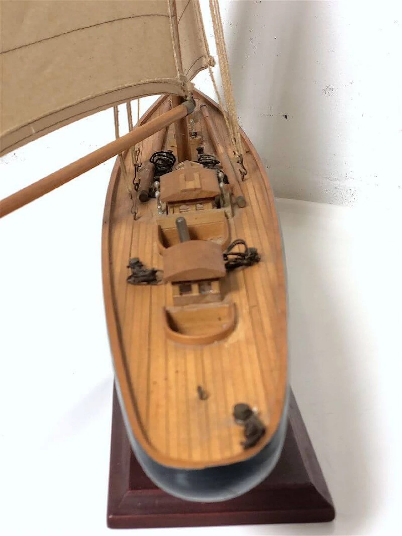 Wood sailing boat, 1960s 10