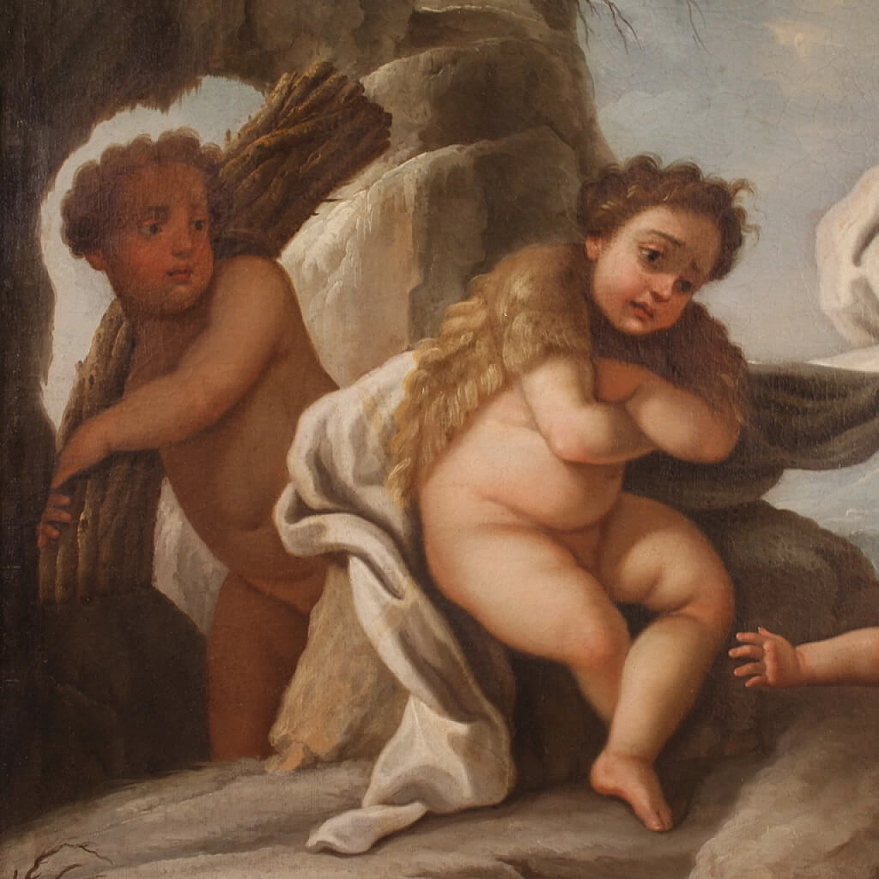 Allegory of winter, oil on canvas, mid 18th century 4