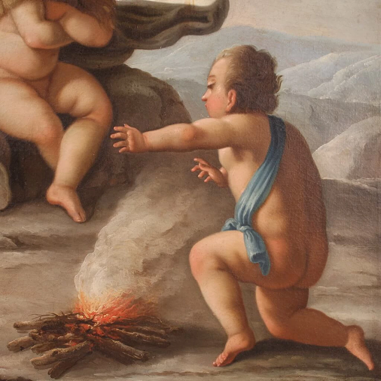 Allegory of winter, oil on canvas, mid 18th century 5