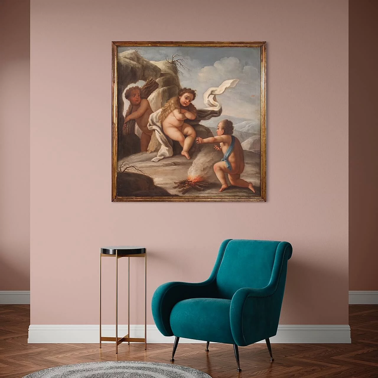 Allegory of winter, oil on canvas, mid 18th century 12