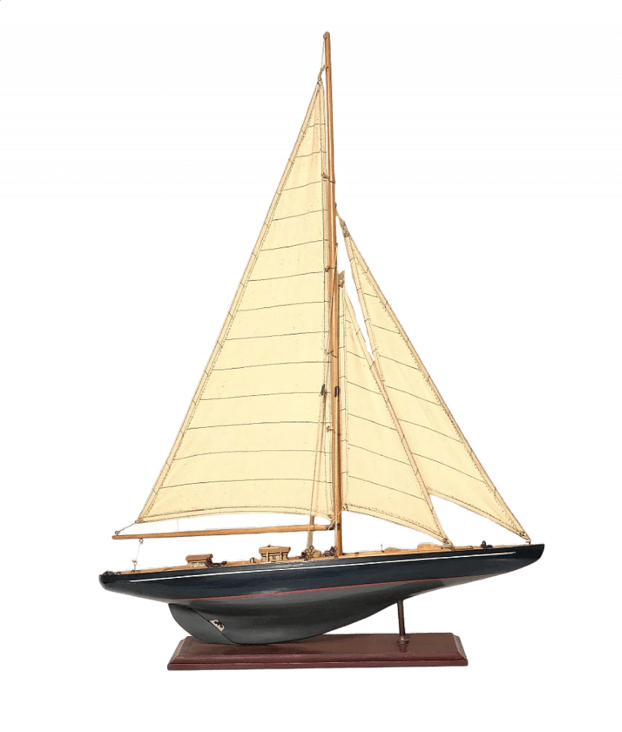 Wood sailing boat, 1960s 12