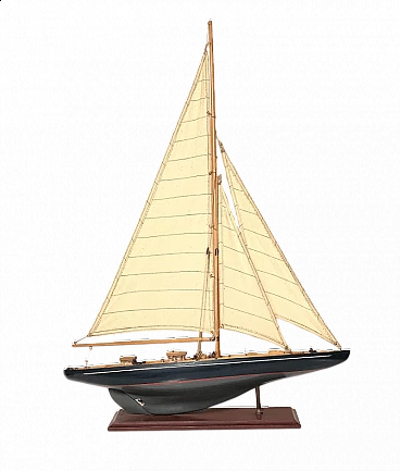 Barca a vela in legno, anni '60