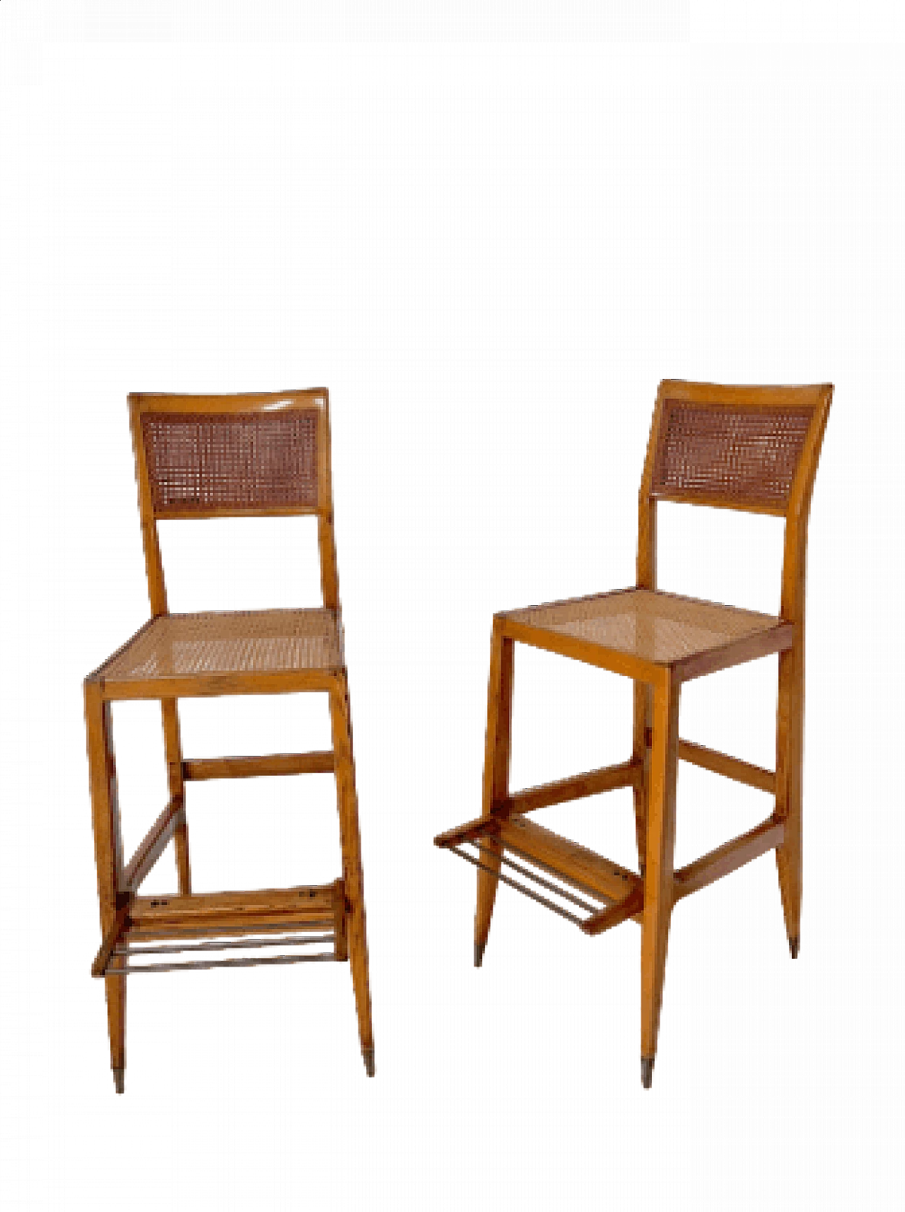 Pair of croupier stools by Gio Ponti for the Sanremo Casino, 1950s 21