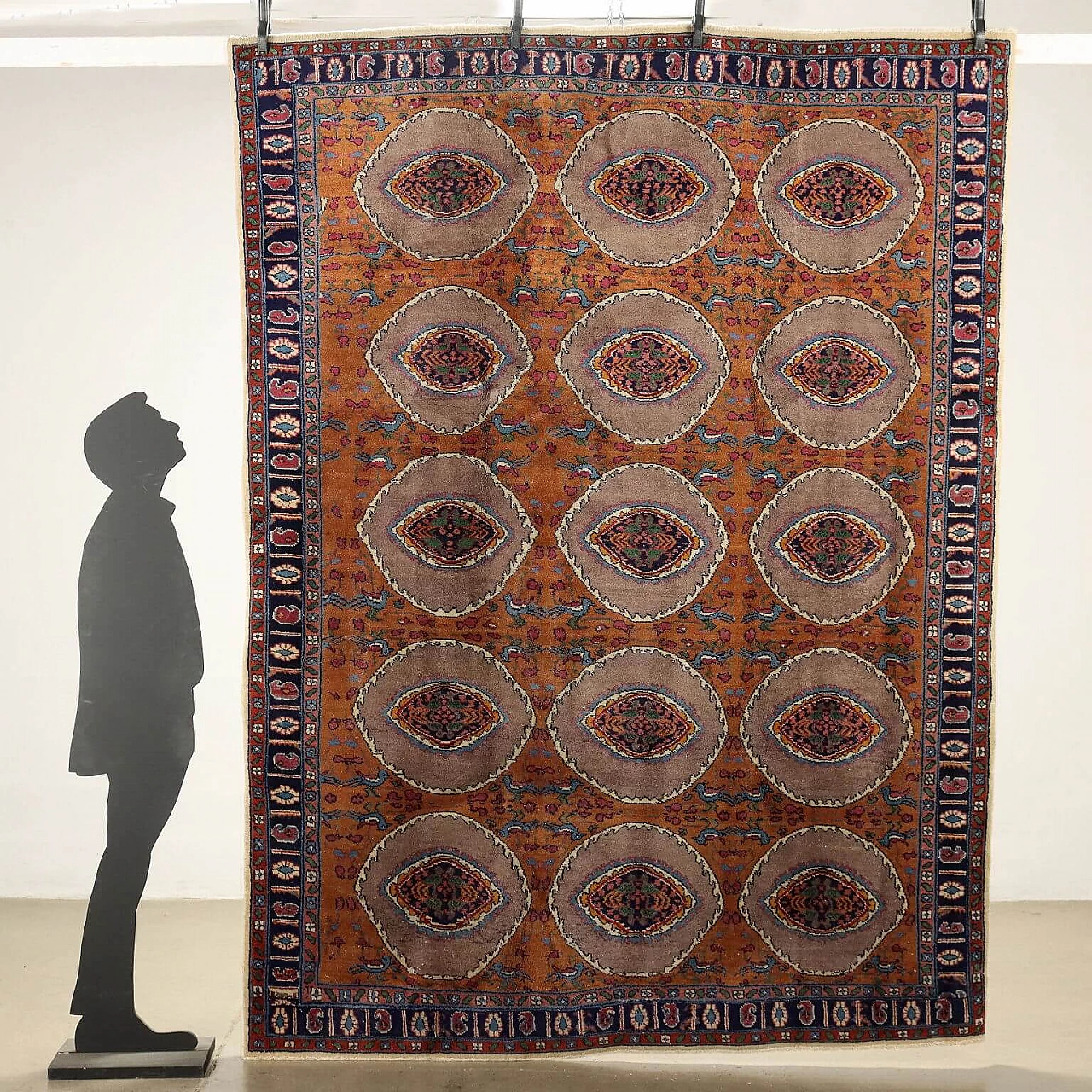 Turkish wool and cotton Kayseri rug 2