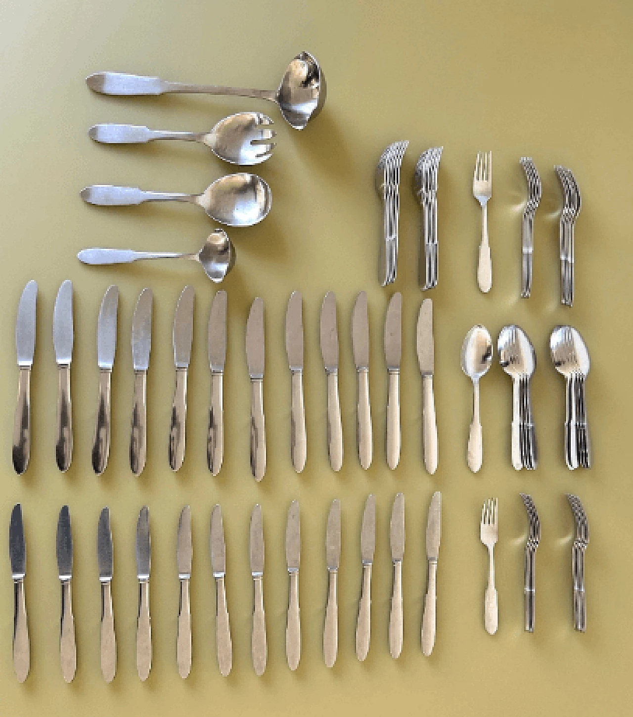 Mitra cutlery service by Gundorph Albertus for Georg Jensen, 1960s 1