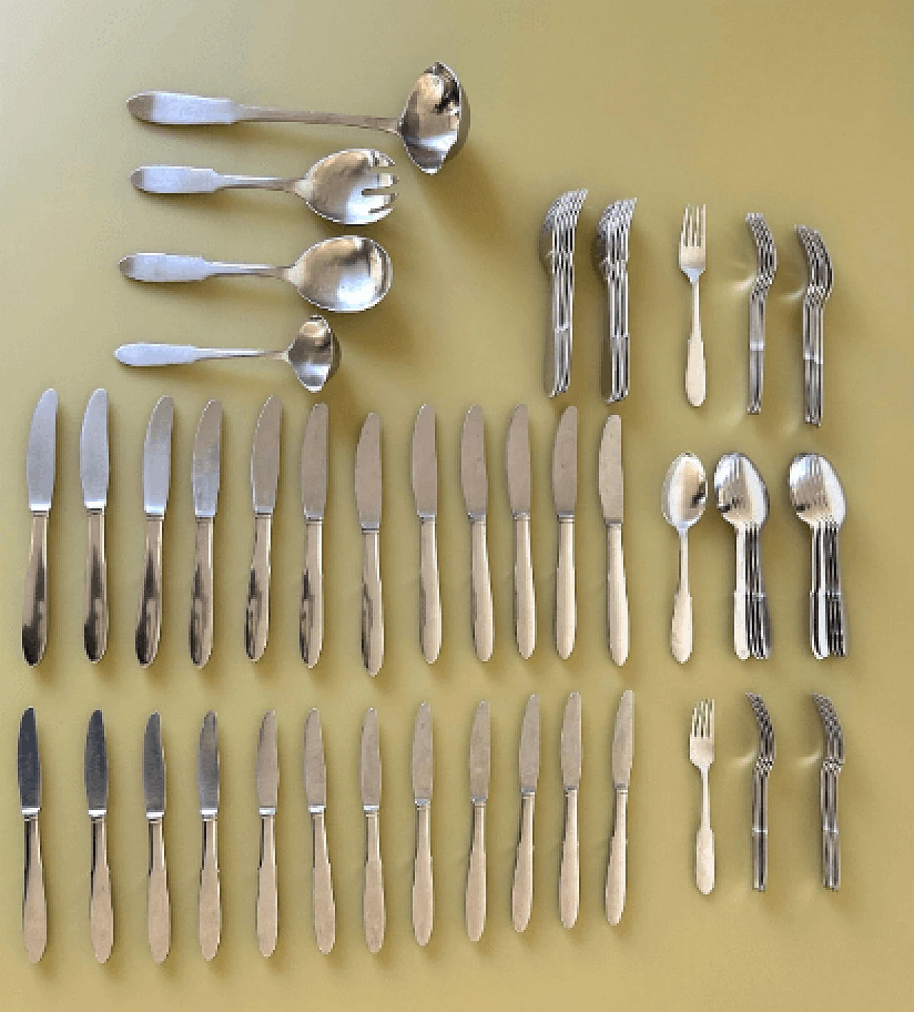 Mitra cutlery service by Gundorph Albertus for Georg Jensen, 1960s 2