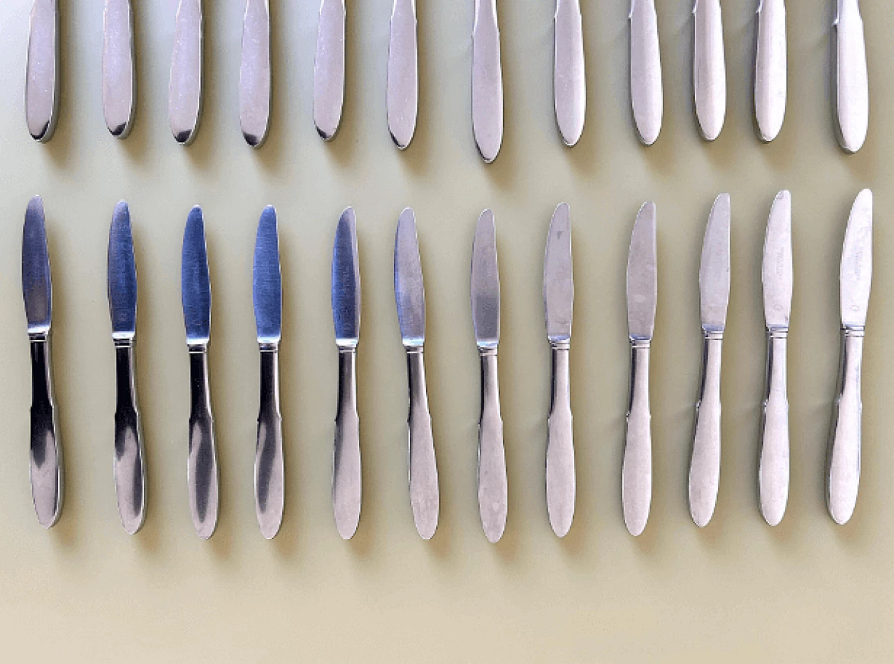 Mitra cutlery service by Gundorph Albertus for Georg Jensen, 1960s 5