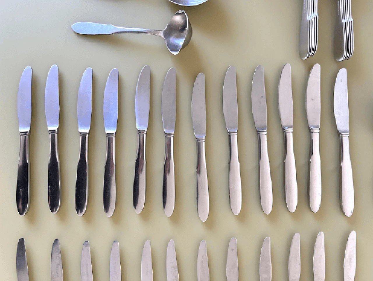 Mitra cutlery service by Gundorph Albertus for Georg Jensen, 1960s 6