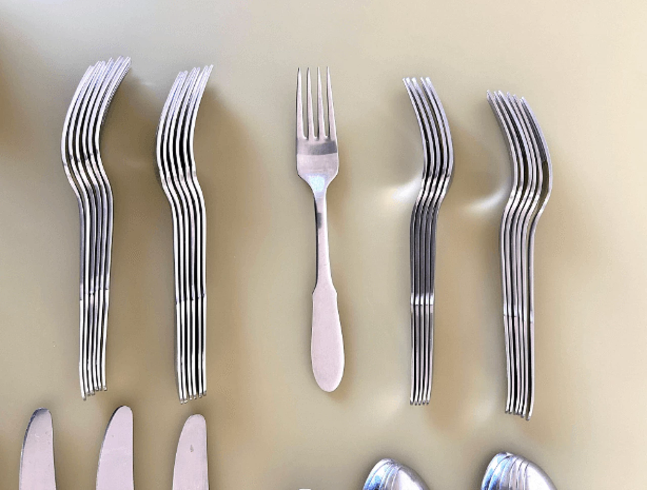 Mitra cutlery service by Gundorph Albertus for Georg Jensen, 1960s 12
