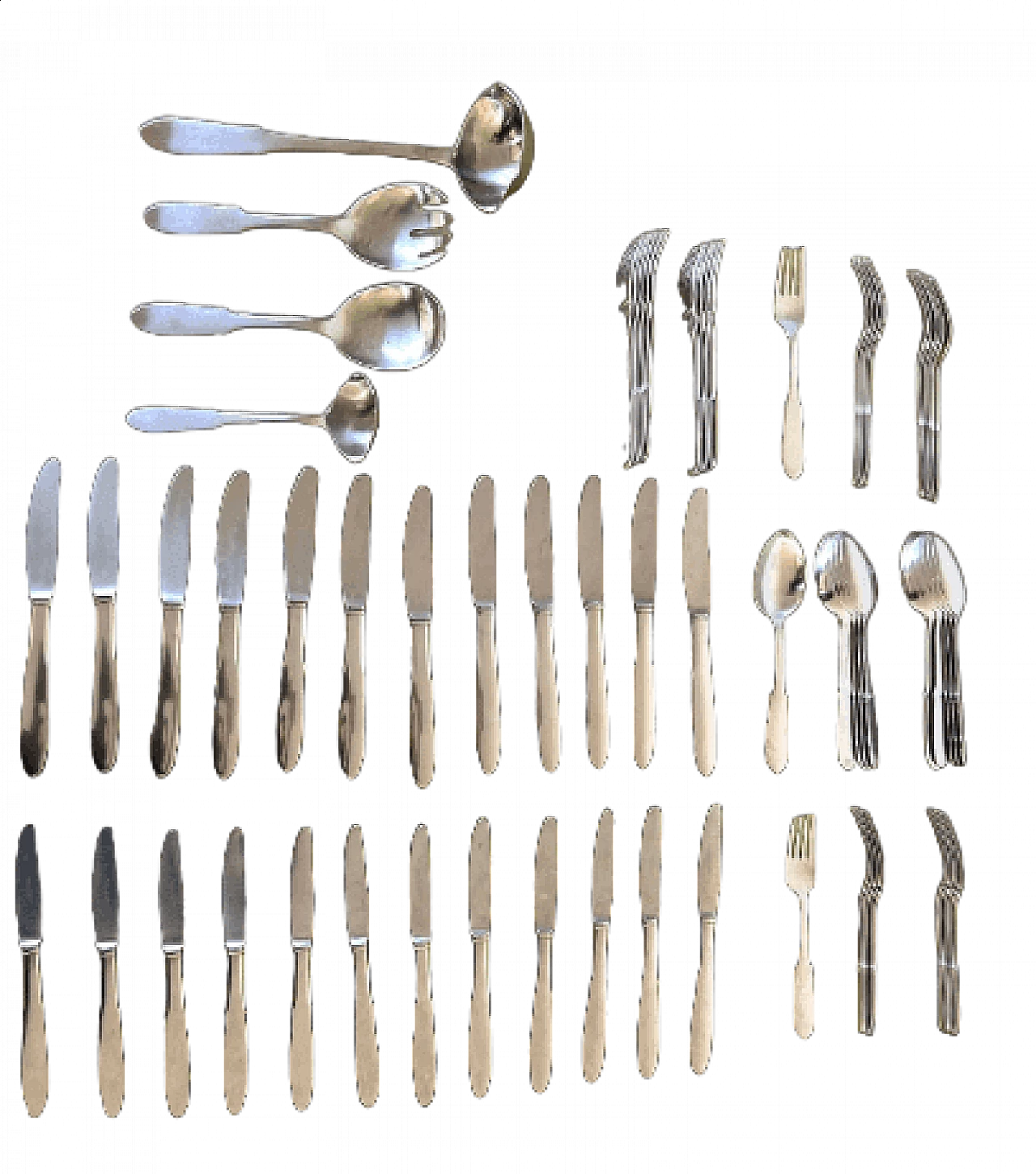 Mitra cutlery service by Gundorph Albertus for Georg Jensen, 1960s 19