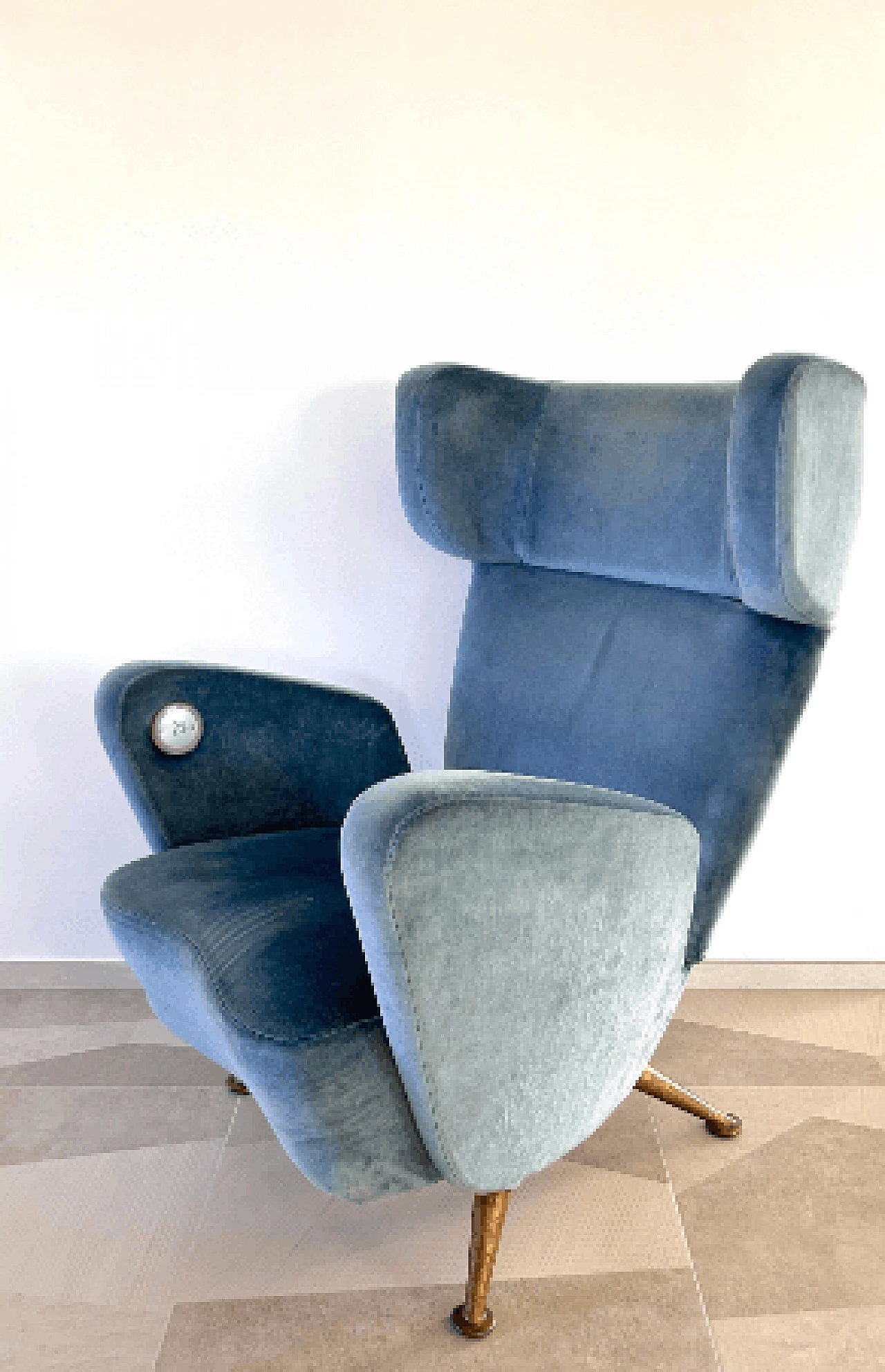 Armchair by Gio Ponti and Giulio Minoletti for the Settebello train, 1950s 2