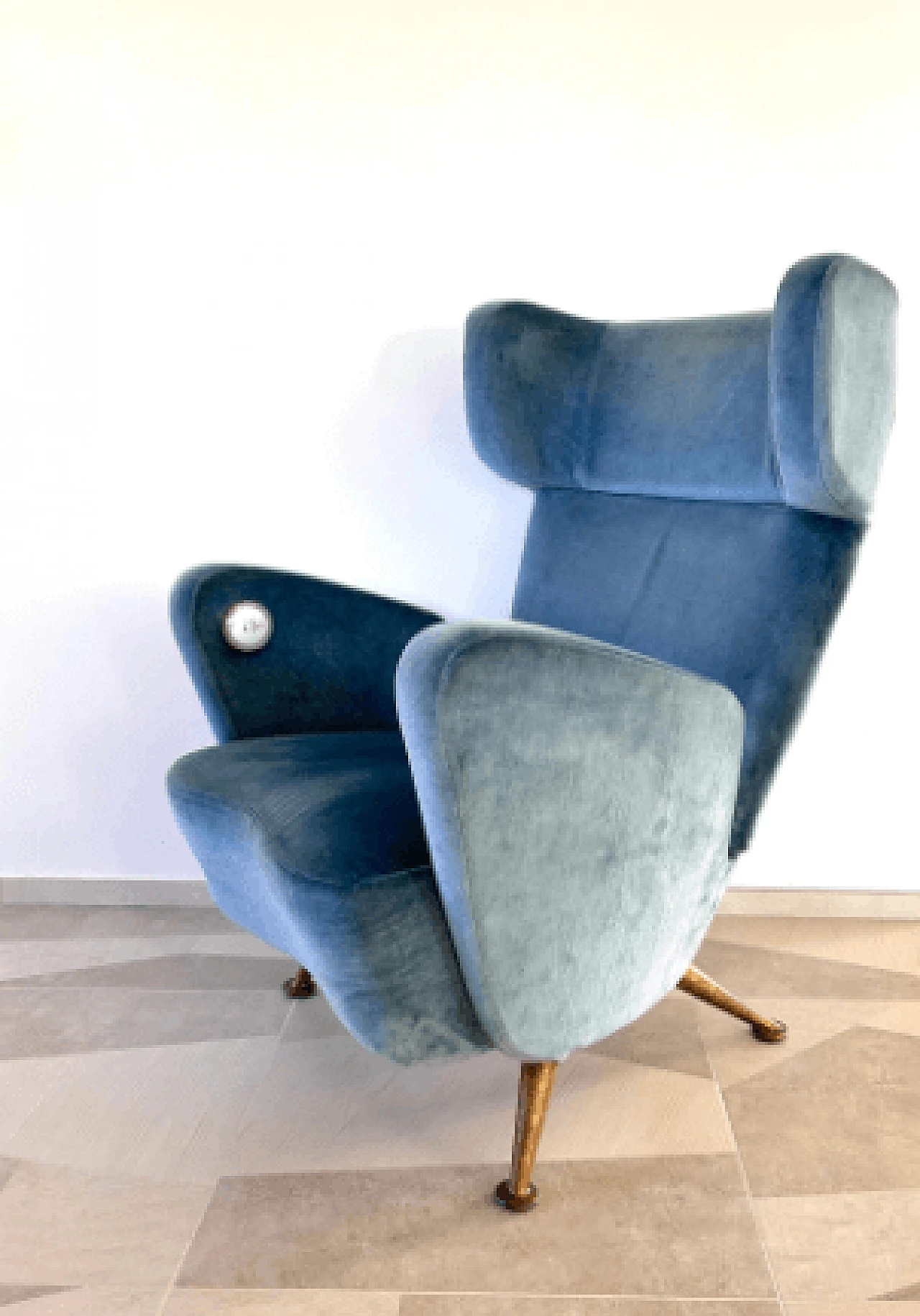 Armchair by Gio Ponti and Giulio Minoletti for the Settebello train, 1950s 3