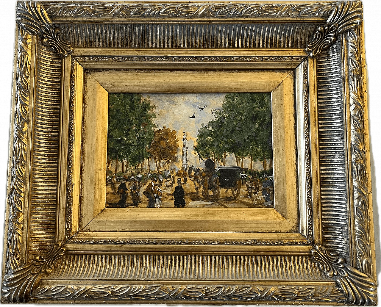 Turri, Parco Ducale di Parma, olio su tavola, inizio '900 1