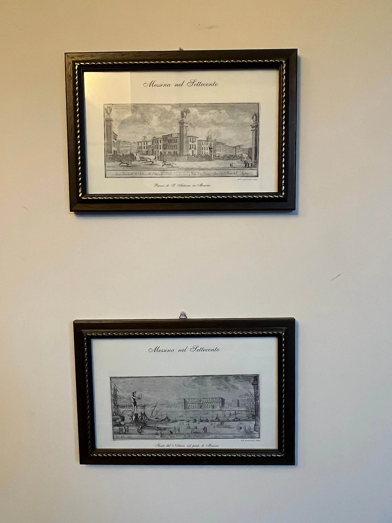 4 Stampe di vedute di Messina, anni '40 1